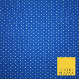 Spotted Polka PIN DOT Printed Poly Cotton Fabric Polycotton Dress Mask 6 COLOURS