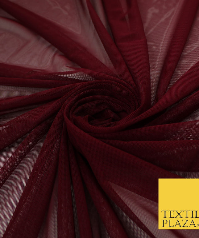 12 COLOURS Soft Power Mesh 4 Way Stretch Net Dress Dance Lingerie Fabric 58"