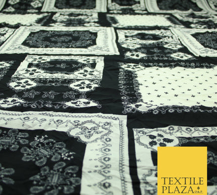 Premium Abstract Animal Mosaic Retro Printed Bubble Crepe Dress Fabric 58" 147cm