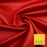 46 COLOURS Premium Plain Smooth Heavy Matt Duchess Bridal Satin Fabric Dress 60"