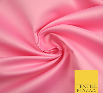 46 COLOURS Premium Plain Smooth Heavy Matt Duchess Bridal Satin Fabric Dress 60"