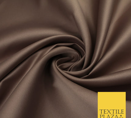 46 COLOURS Premium Plain Smooth Heavy Matt Duchess Bridal Satin Fabric Dress 60"