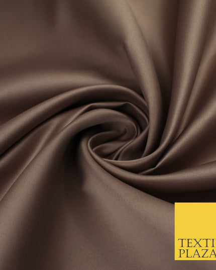 46 COLOURS Premium Plain Smooth Heavy Matt Duchess Bridal Satin Fabric Dress 60"