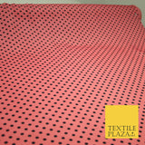 5mm Small Polka Dot Spot Printed Crepe Spotted Dotted Polyester Dress Fabric 58"