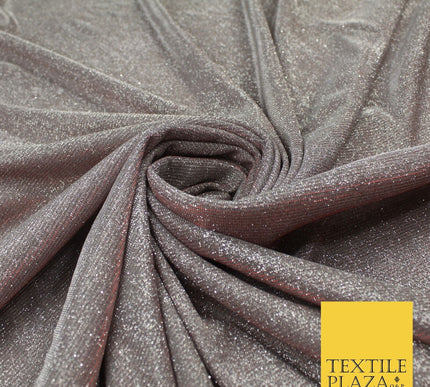 OVER 20 COLOURS - Sparkly Two Tone Glitter Stretch Shimmer Moonlight Fabric 56"