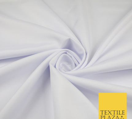 16 COLOURS - Plain Soft Smooth Crisp 100% Polyester Dress Fabric Suiting Craft
