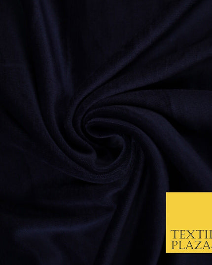 10 COLOURS - Soft Plain Velvet Velour Fabric Stretch Spandex Material - 65"