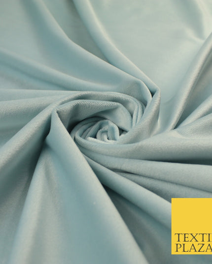 17 COLOURS - LUXURY Plush Plain Stretch Velvet Velour Fabric Material Craft 59"