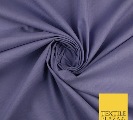 30 COLOURS - Plain Smooth Cotton Square Soft Fabric Dress Material Decor 56"