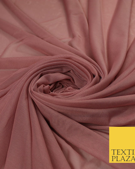 12 COLOURS Soft Power Mesh 4 Way Stretch Net Dress Dance Lingerie Fabric 58"