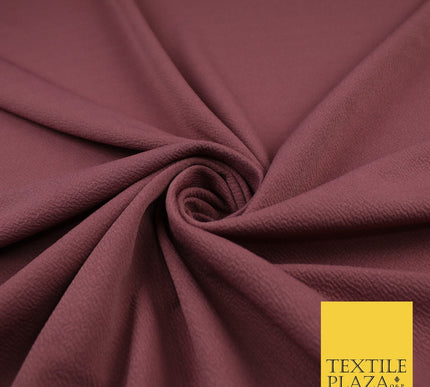 Sage Green / Rose Pink Premium Plain Bubble Crepe Dress Fabric 58"