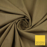 OVER 20 COLOURS - Plain Soft LINEN LOOK 100% Polyester Fabric Dress Craft 54"