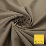 OVER 20 COLOURS - Plain Soft LINEN LOOK 100% Polyester Fabric Dress Craft 54"