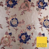 Luxury Gold Floral Ornate Vine Textured Brocade Dress Fabric Metallic 59" Wide