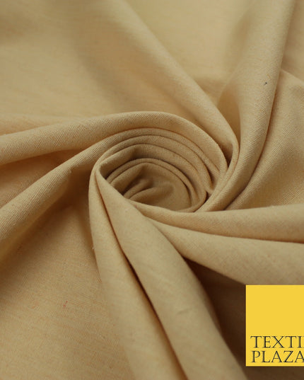 OVER 20 COLOURS - Plain Soft LINEN LOOK 100% Polyester Fabric Dress Craft 54"