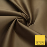 46 COLOURS Premium Plain Smooth Heavy Matt Duchess Bridal Satin Fabric Dress 60"