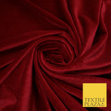17 COLOURS LUXURY Plush Plain Stretch Velvet Velour Fabric Material Craft 58" D