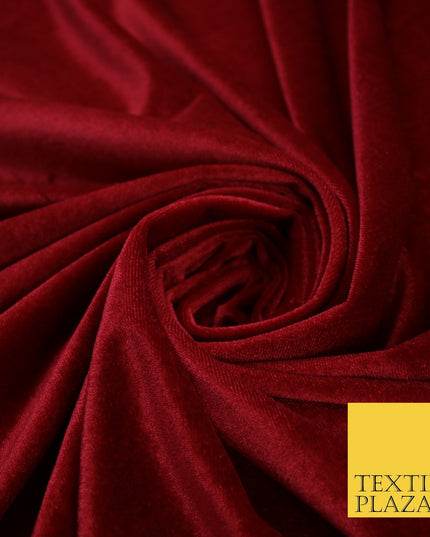 17 COLOURS LUXURY Plush Plain Stretch Velvet Velour Fabric Material Craft 58" D
