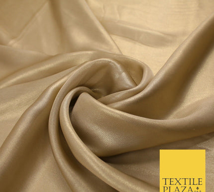 36 COLOURS - Fine Silky Metallic Foil Shimmer Satin Georgette Dress Fabric Drape