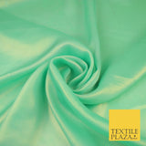 36 COLOURS - Fine Silky Metallic Foil Shimmer Satin Georgette Dress Fabric Drape