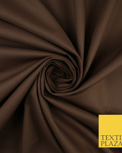 30 COLOURS - Plain Smooth Cotton Square Soft Fabric Dress Material Decor 56"