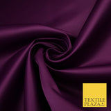 46 COLOURS Premium Plain Smooth Heavy Matt Duchess Bridal Satin Fabric Dress 60"