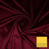 17 COLOURS LUXURY Plush Plain Stretch Velvet Velour Fabric Material Craft 58" D