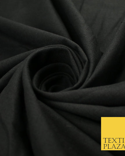 OVER 20 COLOURS - Plain Soft LINEN LOOK 100% Polyester Fabric Dress Craft 54"