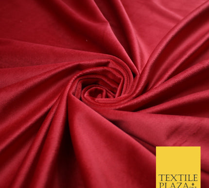 17 COLOURS - LUXURY Plush Plain Stretch Velvet Velour Fabric Material Craft 59"