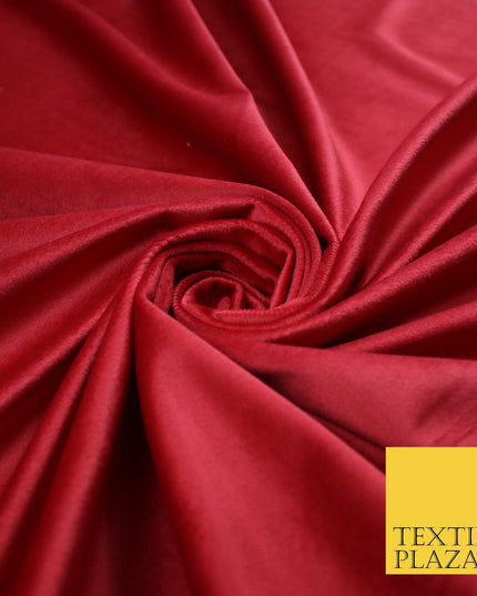 17 COLOURS - LUXURY Plush Plain Stretch Velvet Velour Fabric Material Craft 59"