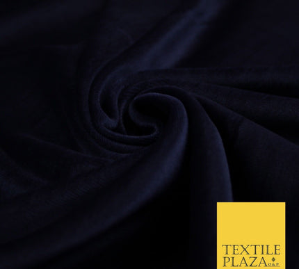 10 COLOURS - Soft Plain Velvet Velour Fabric Stretch Spandex Material - 65"