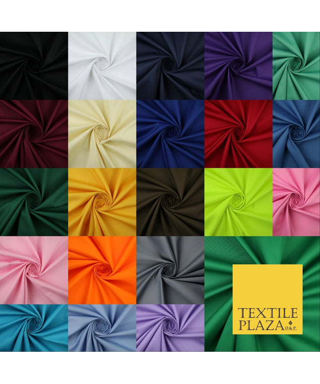 OVER 20 COLOURS - Polycotton Drill Fabric Twill Uniform Workwear Dress Craft 61"