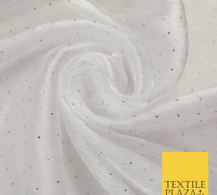 13 COLOURS Premium Dew Drop Crush Organza Bridal Wedding Dance Dress Fabric 57"