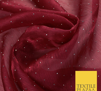 13 COLOURS Premium Dew Drop Crush Organza Bridal Wedding Dance Dress Fabric 57"
