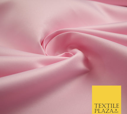 46 COLOURS Premium Plain Smooth Heavy Matt Duchess Bridal Satin Fabric Dress 60"