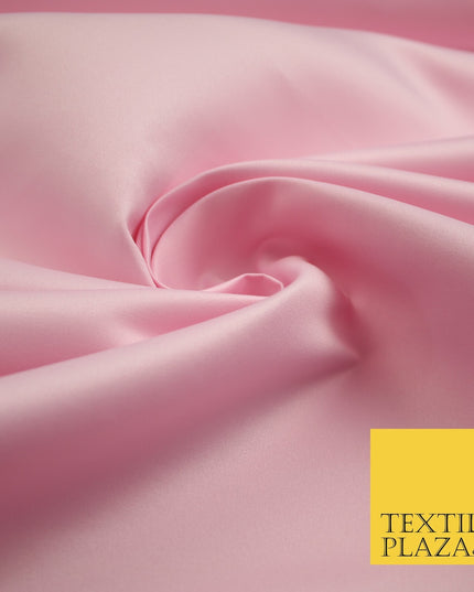 46 COLOURS Premium Plain Smooth Heavy Matt Duchess Bridal Satin Fabric Dress 60"