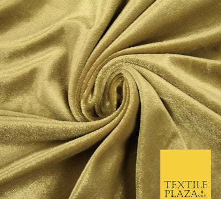 10 COLOURS - Soft Plain Velvet Velour Fabric Stretch Spandex Material - 65"