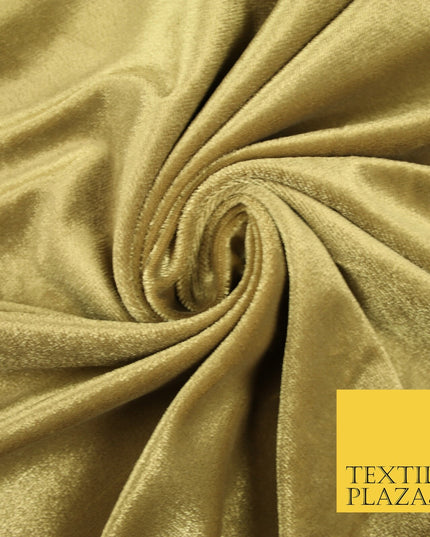 10 COLOURS - Soft Plain Velvet Velour Fabric Stretch Spandex Material - 65"