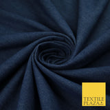 Navy Blue Shot White 100% Cotton Denim Fabric Dress Shirt Material 70" 10426