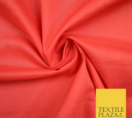 PREMIUM POPLIN 100% PURE COTTON SOLID PLAIN DYED FABRIC DRESS CRAFT MATERIAL 59"