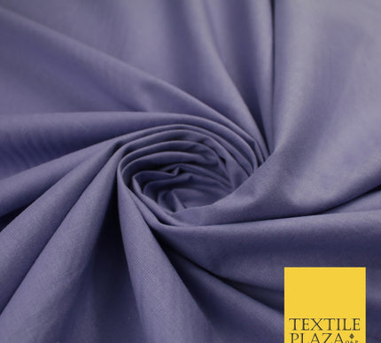 30 COLOURS - Plain Smooth Cotton Square Soft Fabric Dress Material Decor 56"