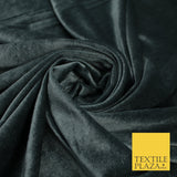 17 COLOURS LUXURY Plush Plain Stretch Velvet Velour Fabric Material Craft 58" D