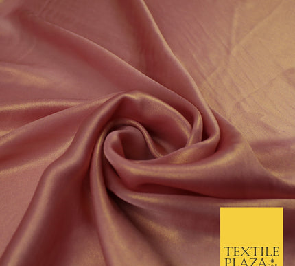 36 COLOURS - Fine Silky Metallic Foil Shimmer Satin Georgette Dress Fabric Drape