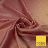 36 COLOURS - Fine Silky Metallic Foil Shimmer Satin Georgette Dress Fabric Drape