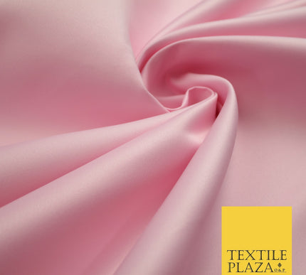 46 COLOURS Premium Plain Smooth Heavy Matt Duchess Bridal Satin Fabric Dress 60"