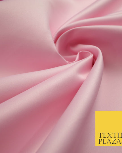 46 COLOURS Premium Plain Smooth Heavy Matt Duchess Bridal Satin Fabric Dress 60"