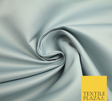 46 COLOURS Premium Plain Smooth Heavy Matt Duchess Bridal Satin Fabric Dress 60"