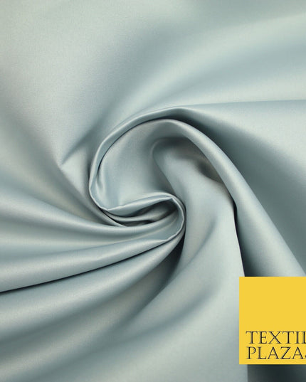 46 COLOURS Premium Plain Smooth Heavy Matt Duchess Bridal Satin Fabric Dress 60"