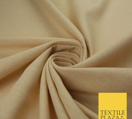 OVER 20 COLOURS - Plain Soft LINEN LOOK 100% Polyester Fabric Dress Craft 54"