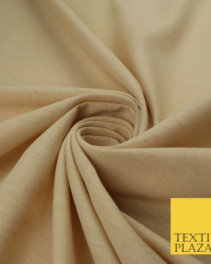 OVER 20 COLOURS - Plain Soft LINEN LOOK 100% Polyester Fabric Dress Craft 54"